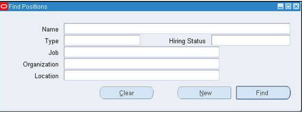 Find position form