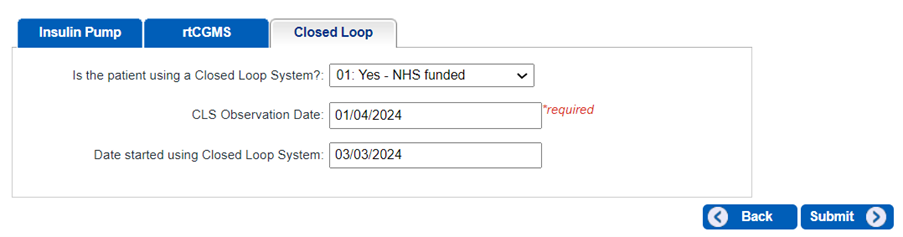 Closed loop tab