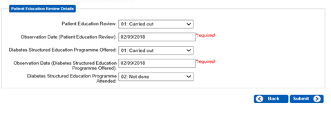 Patient education review details