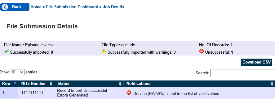 screen shot of file submission details uploaded