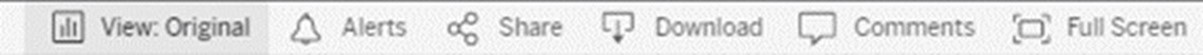Toolbar with View: Original option