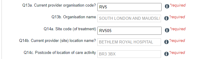 Status submission Q13a