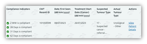 31 data status indicator on manual entry screen