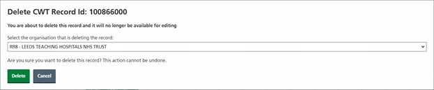 delete CWT record ID image