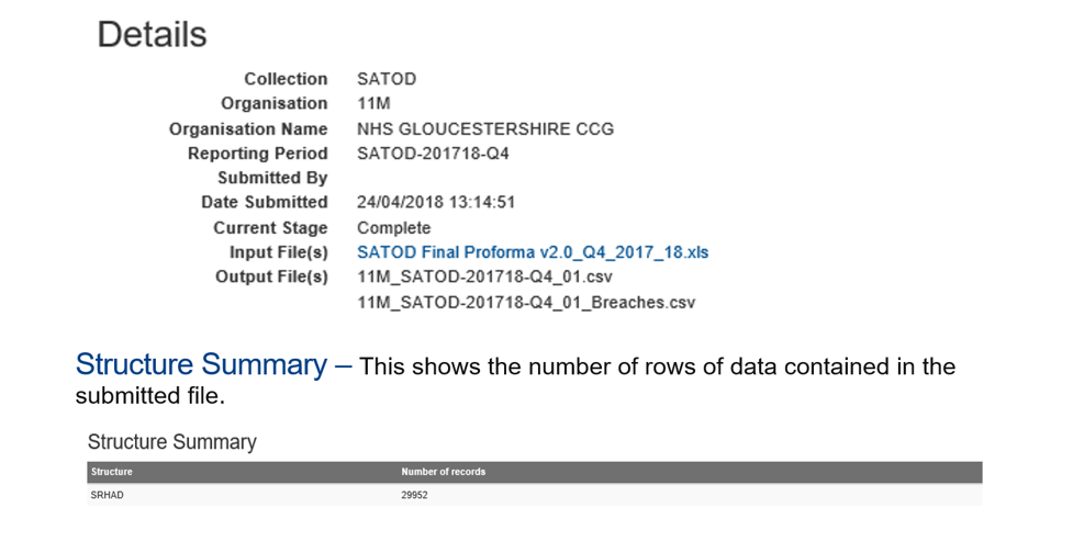 Image of Outputs screen
