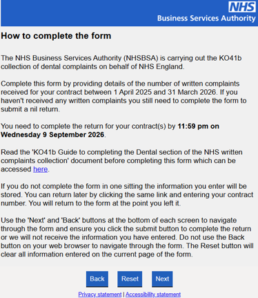 How to complete the form