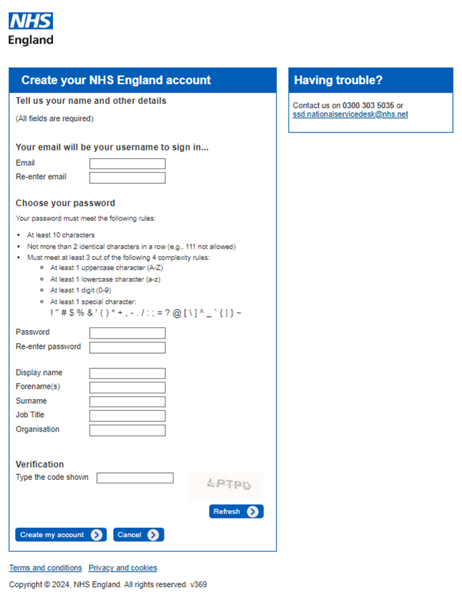 SDCS create account
