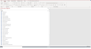 IDB Access file tables