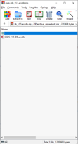 Unpack the Access file from the zipped file.