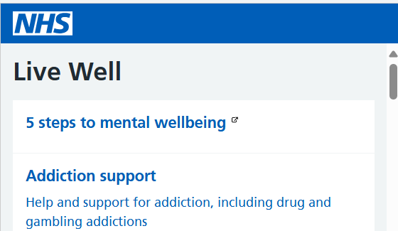 The Live Well widget displays advice, tips and tools to help you make the best choices about your health and wellbeing directly on your website. All information is pulled directly from our syndication feeds, meaning it is always up to date.