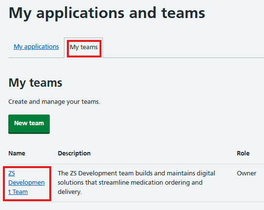 Edit team name