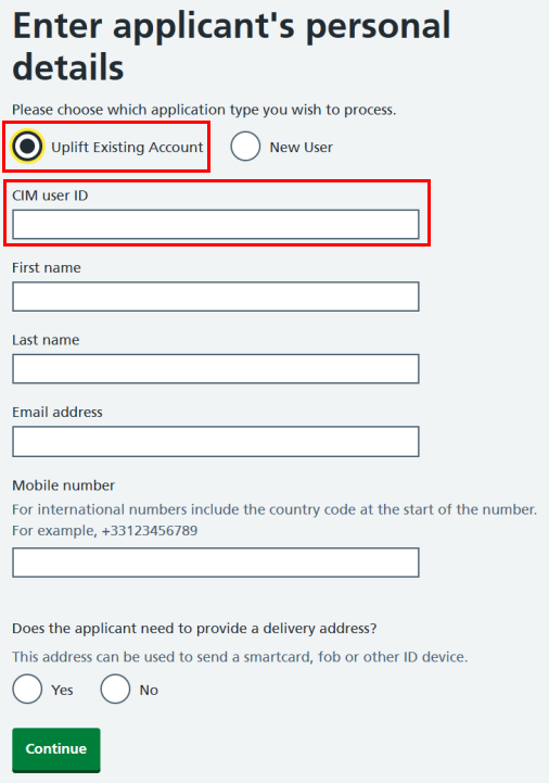 AFCID uplift existing account highlighted
