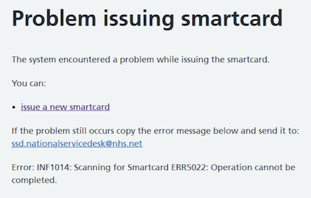 Error message screenshot