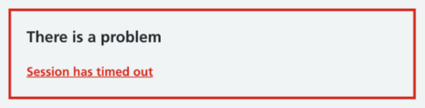 CIS self service profile timeout error