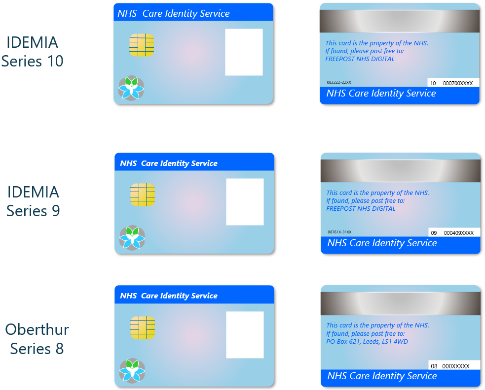 Series 8, 9 and 10 smartcard comparison