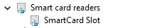 Smartcard printer reader driver entry in Device Manager