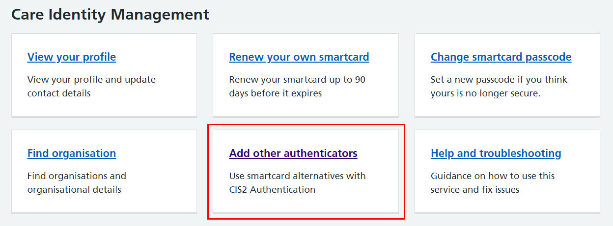 CIM 5.70 add other authenticators highlighted