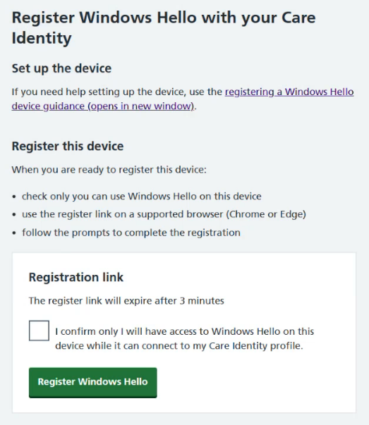 CIM 5.70 register Windows Hello