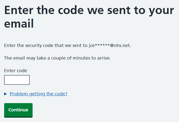 CIM 5.71 self-service unlock enter security code sent to email