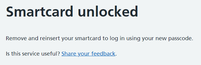 CIM 5.71 self-service unlock success