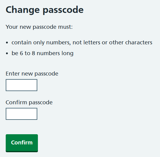 CIM change passcode 5.53