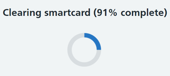 CIM clear smartcard certificate progress