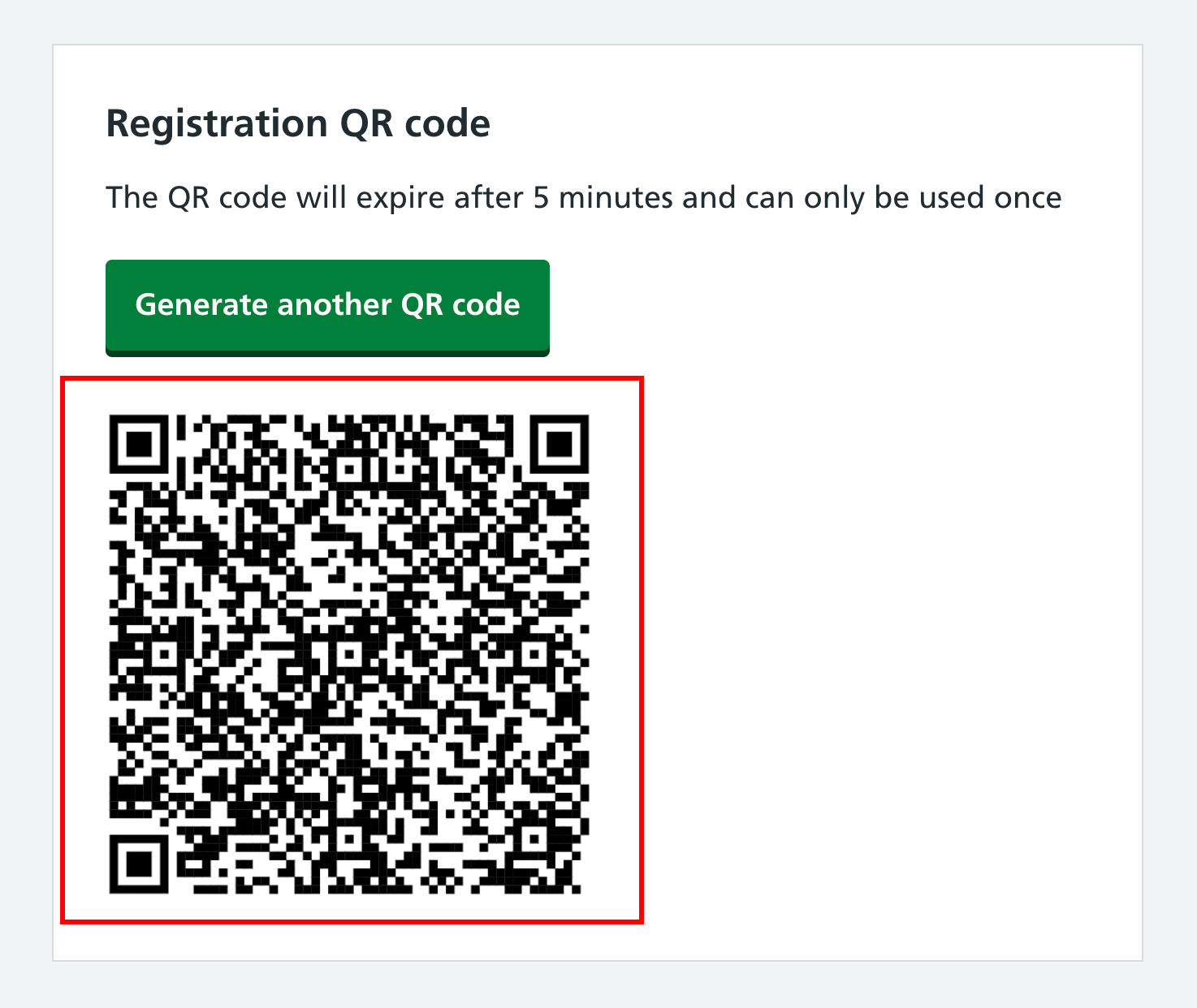 CIM iPad QR code shown