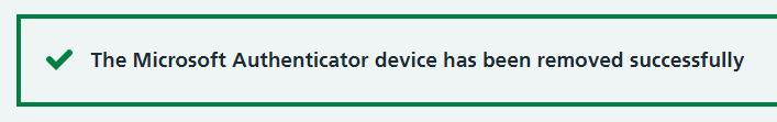 CIM Microsoft Authenticator removed successfully