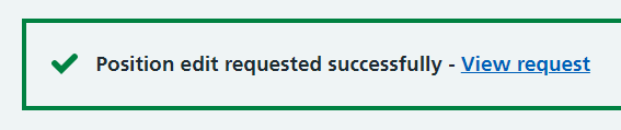 CIM position request edit success