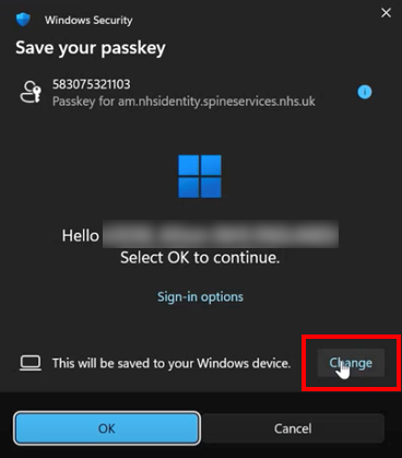 CIM register passkey type 2 step 2