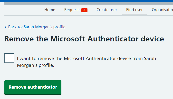 CIM remove Microsoft Authenticator