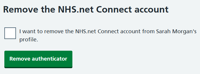 CIM remove NHS.net Connect
