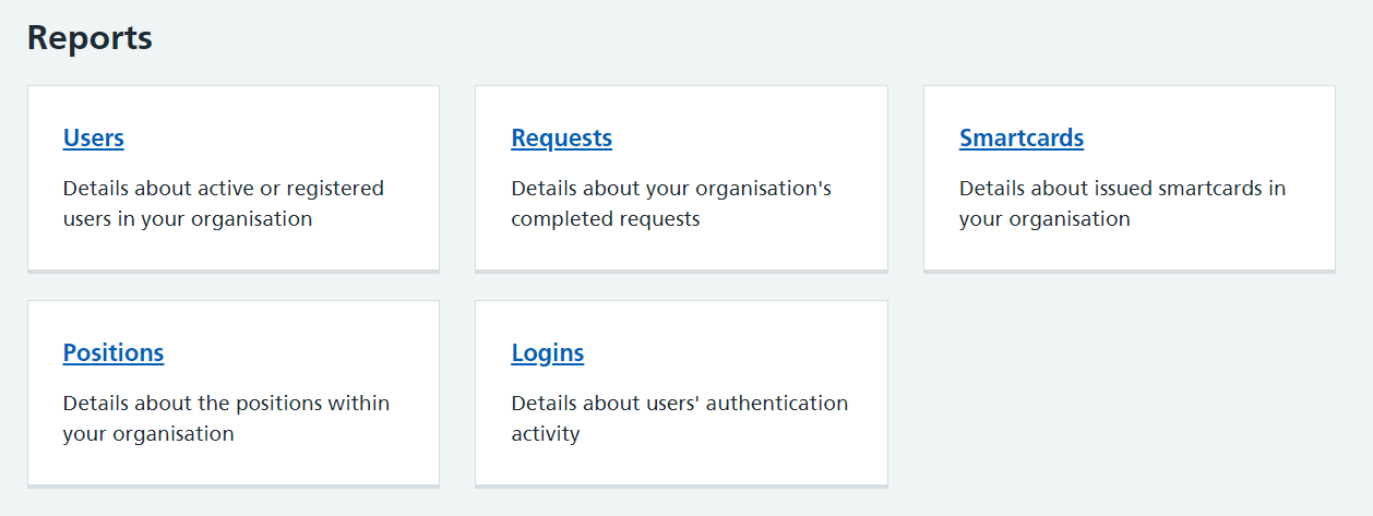 CIM reports all tiles