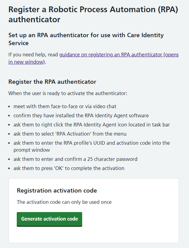 CIM RPA registration instructions