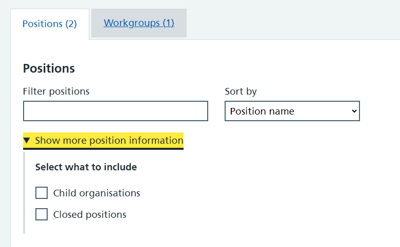 CIM show more position information