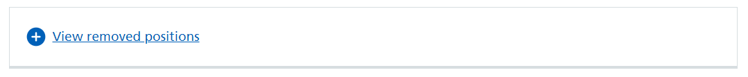 Care Identity Management view removed positions button