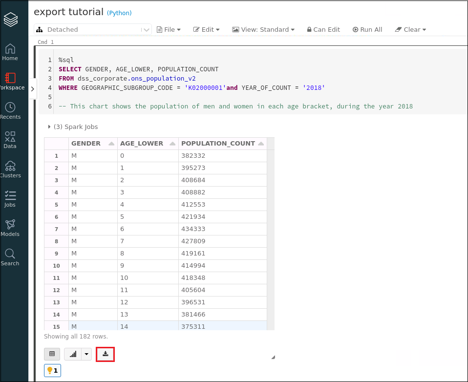 Export CSV 1