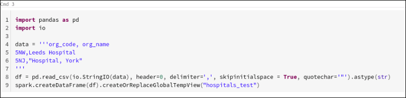 Import Code 1