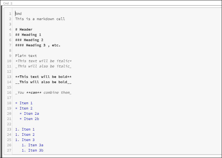 example of a markdown cell