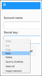 Secret key