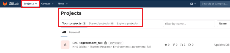 Image of Projects information