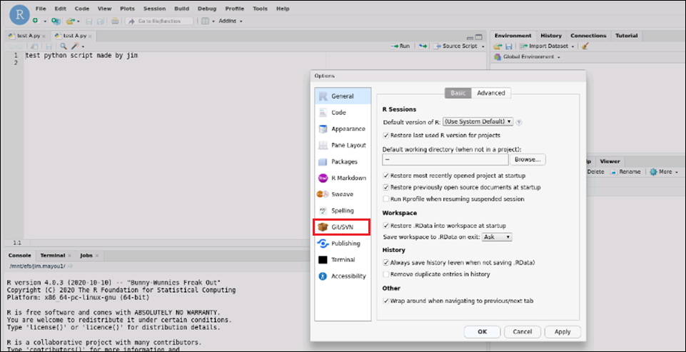 Image of Git/SVN option