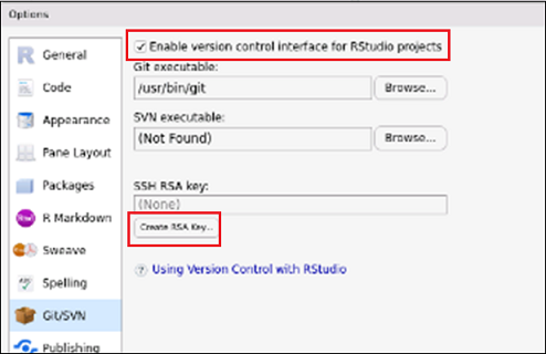 Image of Enable version option