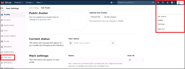 Image showing Settings option