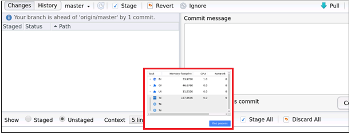 Image of tab navigator