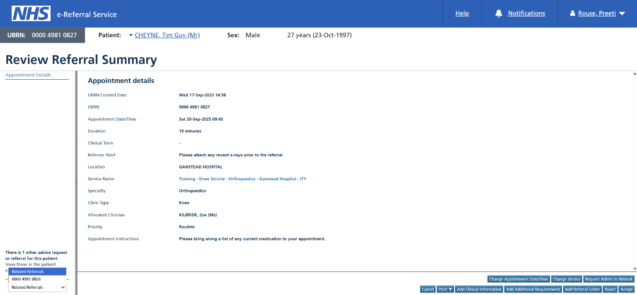 Image showing the related referral link