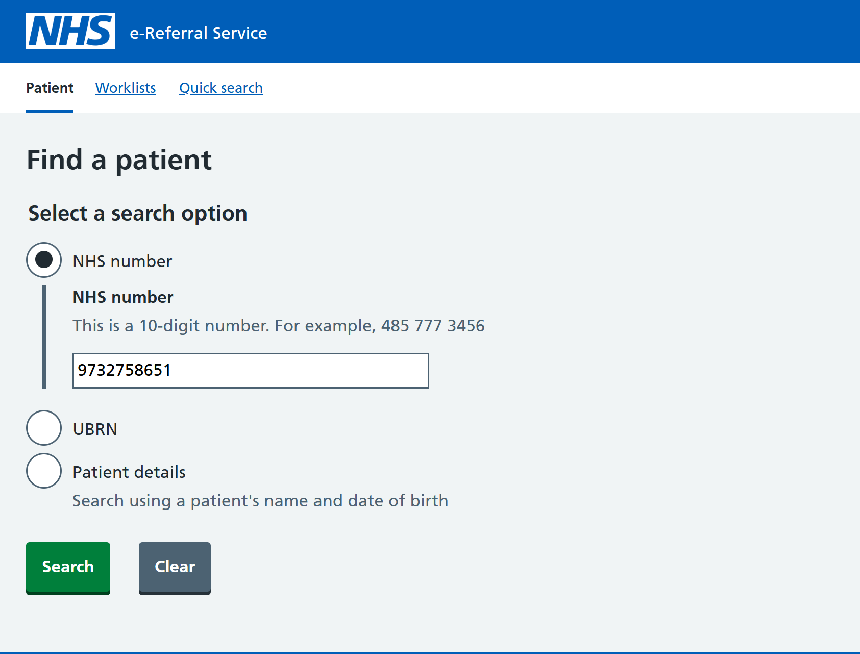 Find a patient