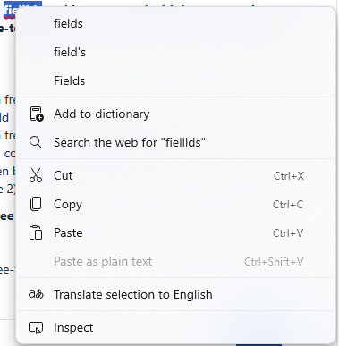 spell check