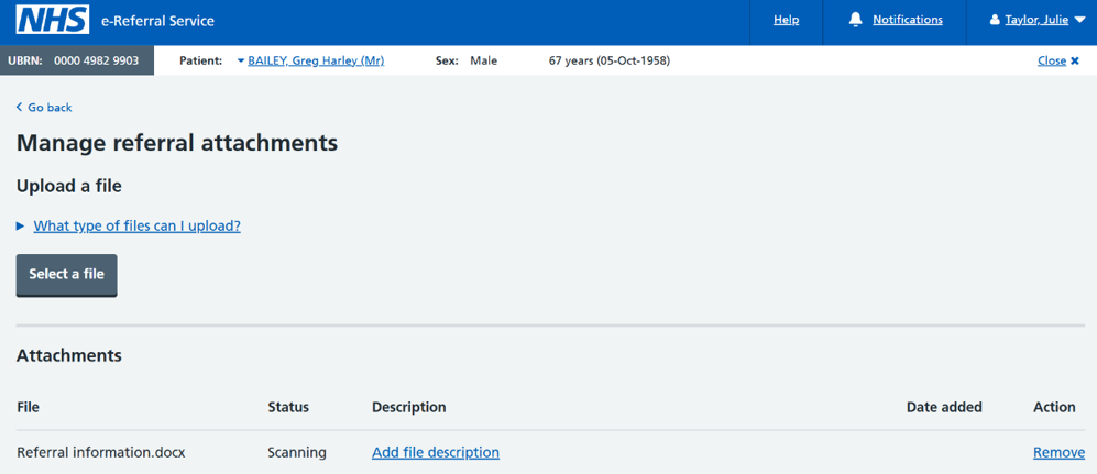 Image after referrer has attached a file