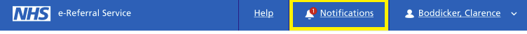 Image displays notifications in the screen banner
